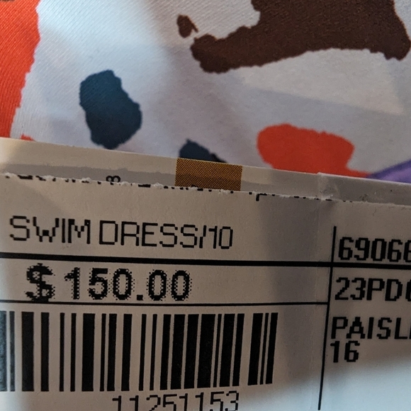 NWT Anne Cole Paisley Swim Dress plus size 20W - Picture 10 of 16